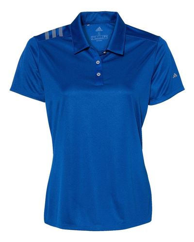 Women's 3-Stripes Shoulder Polo - A325 image thumbnail