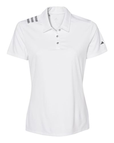 Women's 3-Stripes Shoulder Polo - A325 image thumbnail