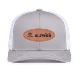 Image of Pacific Headwear Contrast Stitch Trucker Snapback (Oval Leather Patch| Back)
