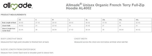 Allmade Unisex Organic French Terry Full-Zip Hoodie image thumbnail