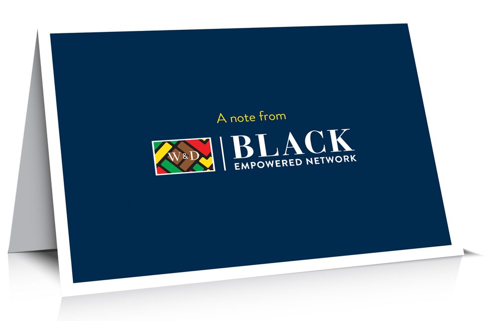 Black Empowered Note Card (Pack of 10)  primary image