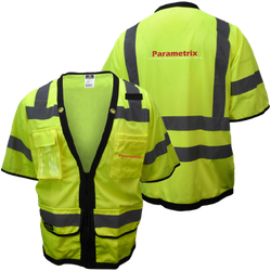 Image of Radians Type R Class 3 Heavy Duty Surveyor Safety Vest with Zipper