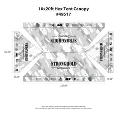 Image of 10 x 20 Hex Aluminum Frame Tent