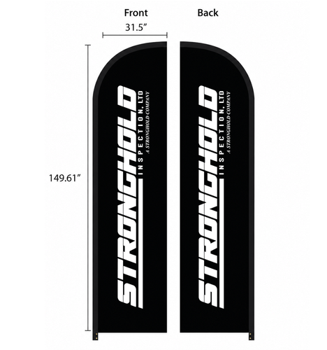 15ft Blade Shape Feather Flag Kit - 2 Side Imprint (FFB01132) image thumbnail