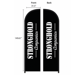 Image of 15ft Blade Shape Feather Flag Kit - 2 Side Imprint (FFB01132)