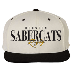 Image of SaberCats Cream & Black Snapback Hat