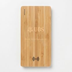 Image of Bamboo wireless power bank (PWM logo)