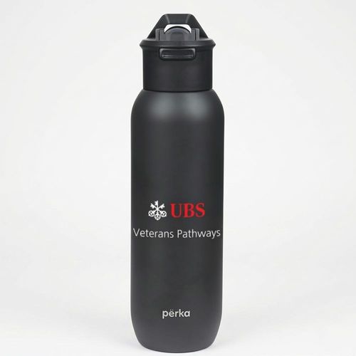 Double wall stainless steel water bottle- 20oz. (veterans logo)  image thumbnail
