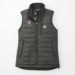 Image of Carhartt gilliam vest - women's shadow gray (veterans logo)