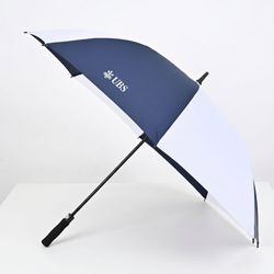 Image of 60" recycled auto open golf umbrella - navy/white