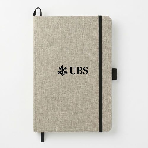 Recycled cotton bound journal - gray image thumbnail