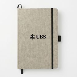 Image of Recycled cotton bound journal - gray
