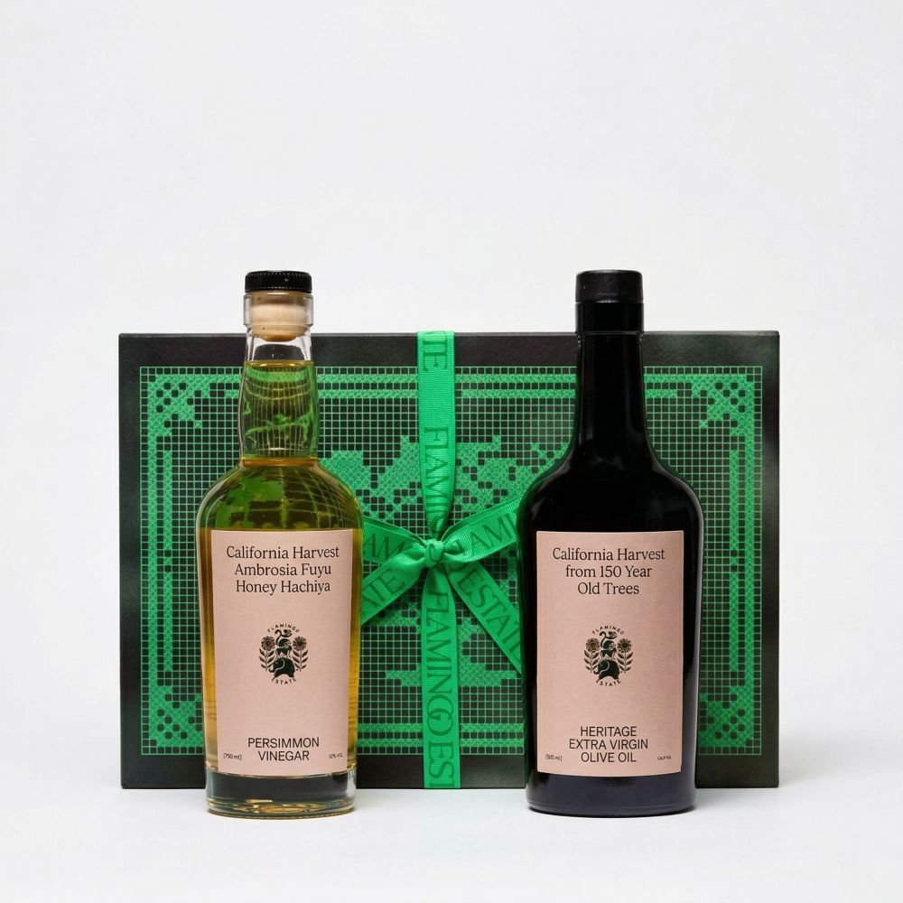 Flamingo Estate olive oil & fuyu persimmon vinegar primary image