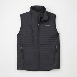 Image of Eco thermolite quilted vest – men's black