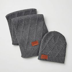 Image of Knit beanie & scarf bundle