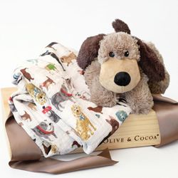 Image of Olive & Cocoa cuddle dog & swaddle