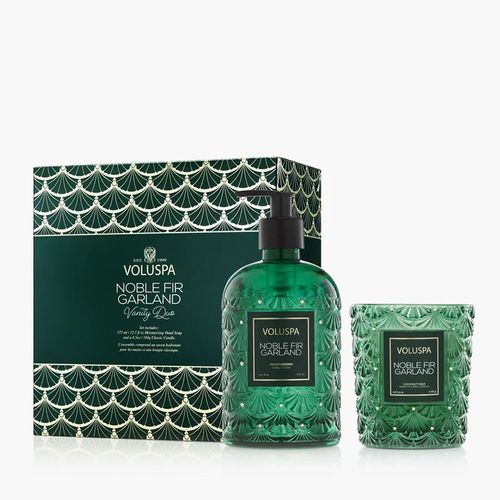 Voluspa noble fir garland vanity duo image thumbnail