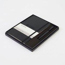 Image of Moleskine large notebook and go pen gift set