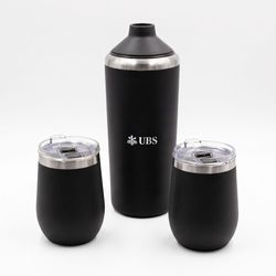 Image of Stainless Steel Wine Chiller and Tumbler Set