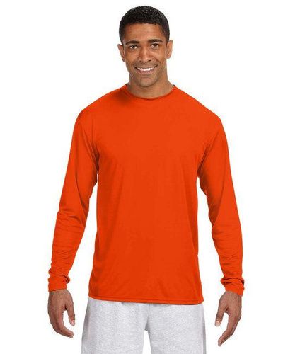 A4 Mens Long Sleeve Cooling Performance Crew image thumbnail