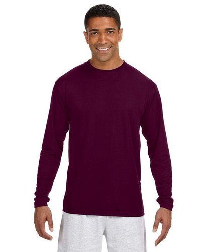 A4 Mens Long Sleeve Cooling Performance Crew image thumbnail