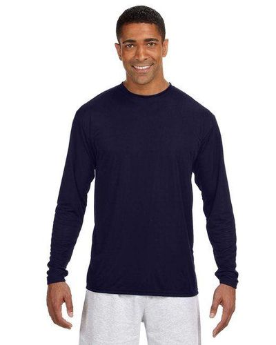 A4 Mens Long Sleeve Cooling Performance Crew image thumbnail
