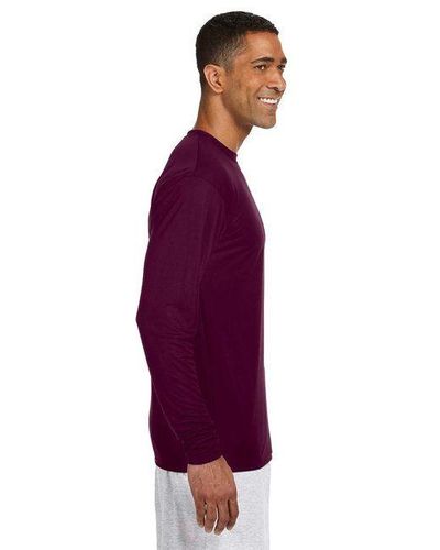 A4 Mens Long Sleeve Cooling Performance Crew image thumbnail