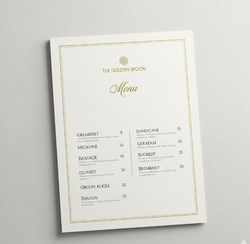 Image of Elegant Menus