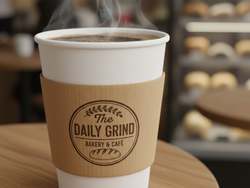 Image of Large Coffee Sleeves Kraft 12oz - 16oz