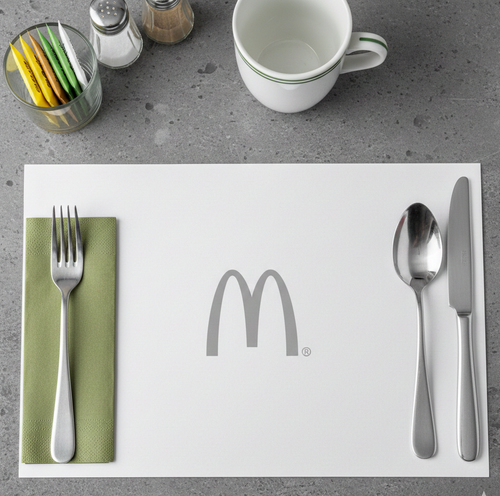 White Straight Edge Placemat image thumbnail