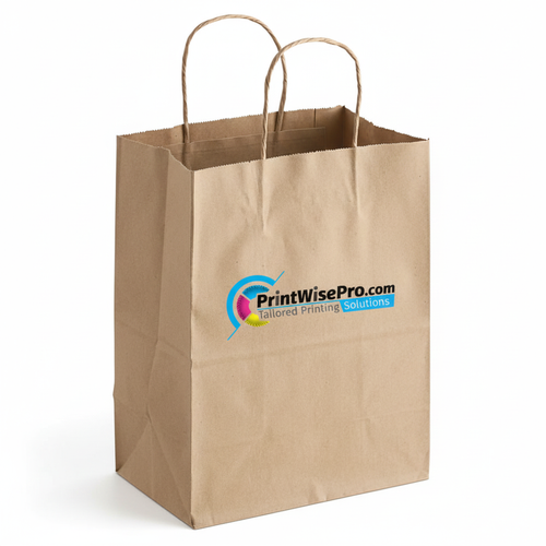 Bistro Natural Kraft Paper Twisted HandleBags (Large) image thumbnail
