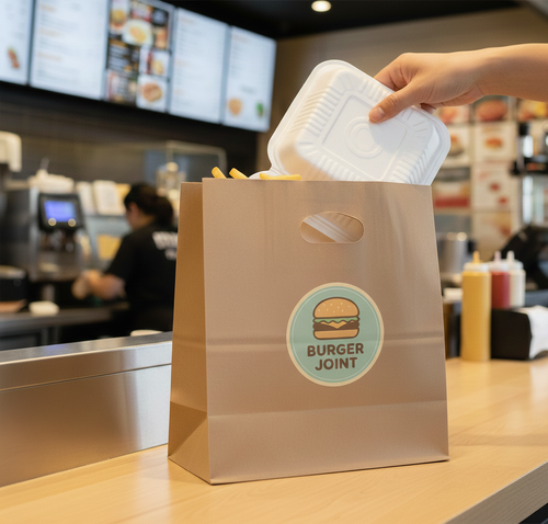 D Cut Retail Shopping Bag image thumbnail