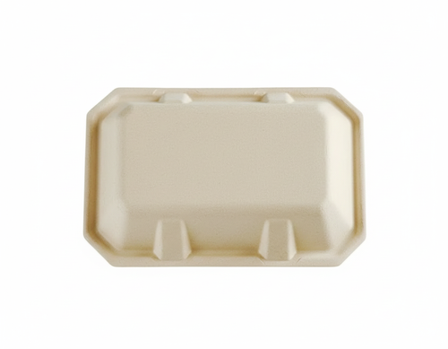 6"x 9"Hinge Lid Hoagie Molded Fiber Container image thumbnail