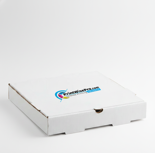 12" Inch White/Kraft Pizza Box image thumbnail