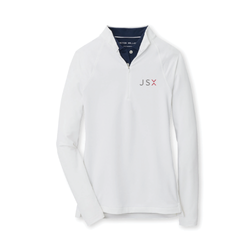 Image of Peter Millar Logo Raglan Quarter Zip - Women's