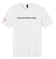 Image of "i fly JSX, but thanks for asking." T-Shirt - Short Sleeve