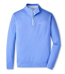 Image of Peter Millar Logo Perth Performance Quarter Zip - Men's