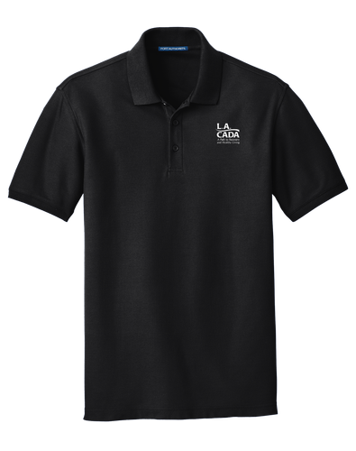 Classic Pique Polo - EMB White image thumbnail