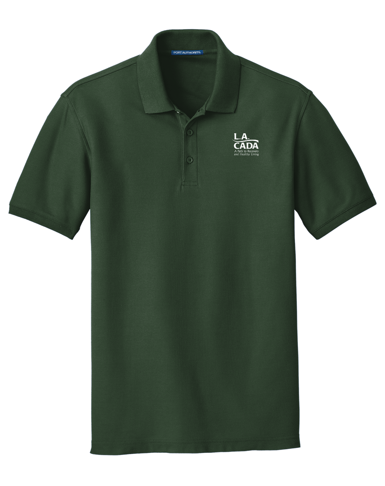 Classic Pique Polo - EMB White primary image
