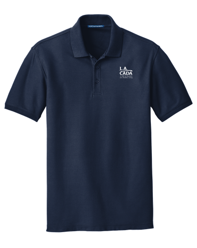 Classic Pique Polo - EMB White image thumbnail