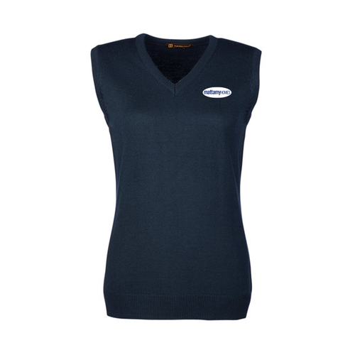 Women's Harriton Pilbloc V-Neck Sweater Vest image thumbnail