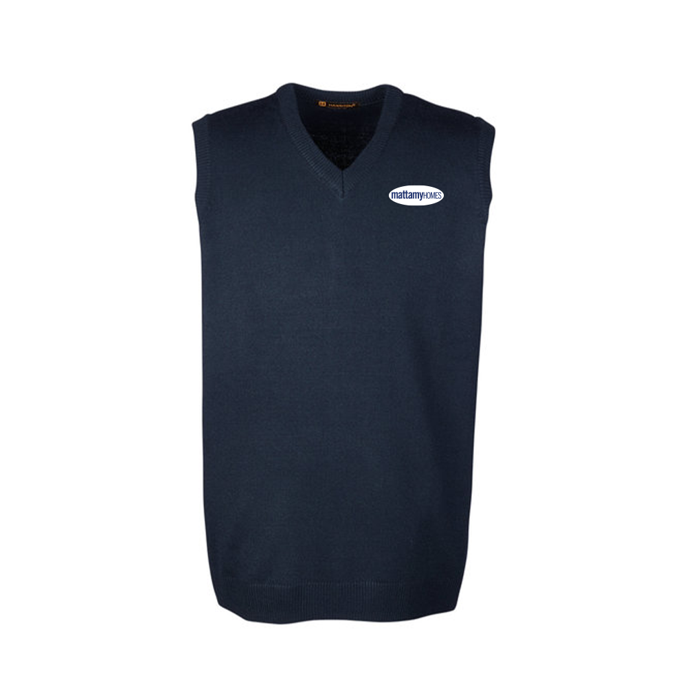 Men's Harriton Pilbloc V-Neck Sweater Vest primary image