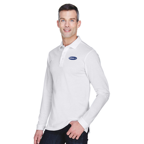 Men's Harriton 5.6 Oz. Easy Blend L/S Polo image thumbnail