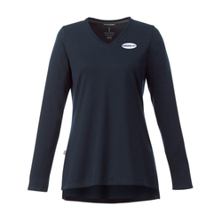 Image of Women's V-Neck Long Sleeve Pullover