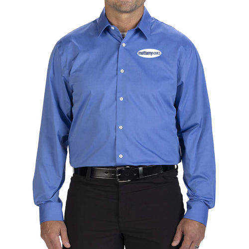 Men's Oxford Wrinkle-Free L/S Dress Shirt image thumbnail
