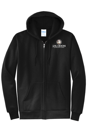 Odom Adult Core Fleece Full-Zip Hooded Sweatshirt image thumbnail Odom Adult Core Fleece Full-Zip Hooded Sweatshirt image thumbnail