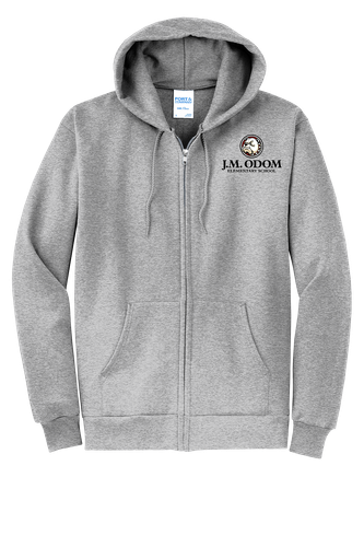 Odom Adult Core Fleece Full-Zip Hooded Sweatshirt image thumbnail Odom Adult Core Fleece Full-Zip Hooded Sweatshirt image thumbnail