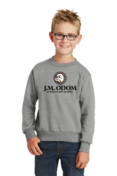 Image of Odom Youth Core Fleece Crewneck Sweatshirt