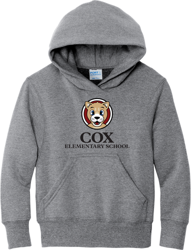Cox Youth Core Fleece Pullover Hooded Sweatshirt image thumbnail