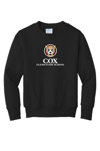 Cox Youth Core Fleece Crewneck Sweatshirt image thumbnail
